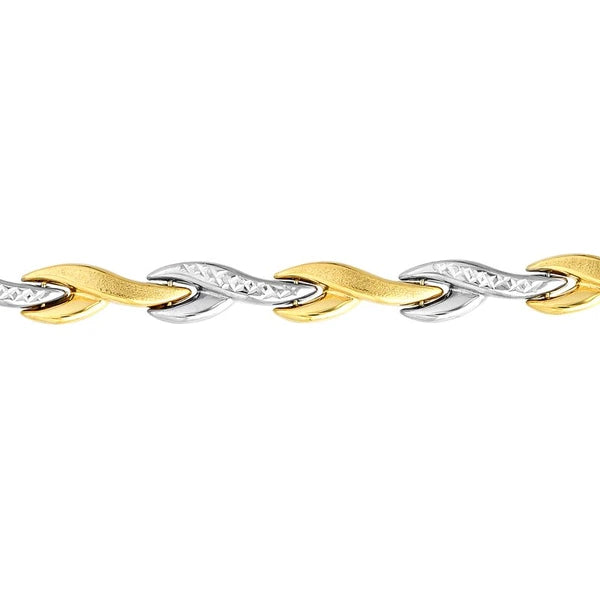 Two-Tone Stampato Mermaid Fin Bracelet