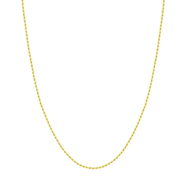 1.56mm D/C Rope Chain with Lobster Lock