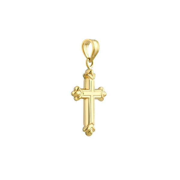Small Fleur Cross Pendant