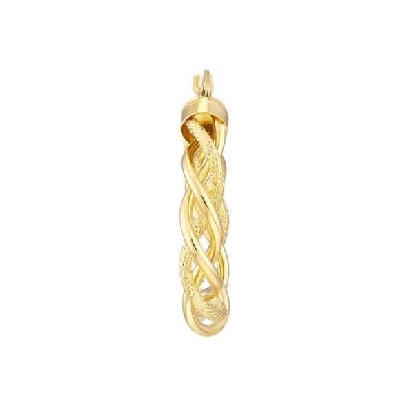 Open Braided Hoop Earrings