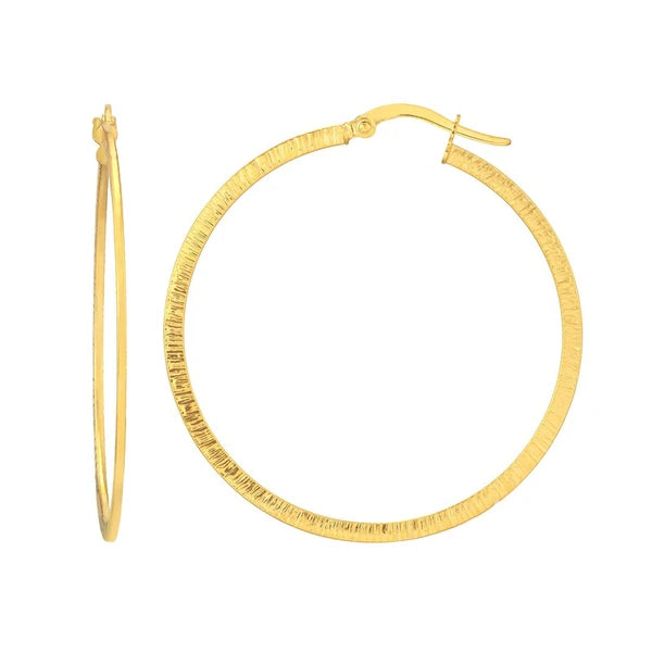 Texture Hoop Earrings