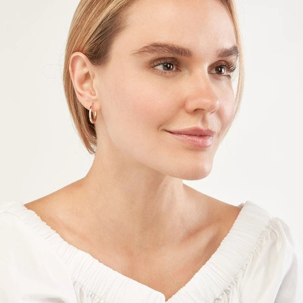 2 X 20mm Square Hoop Earrings