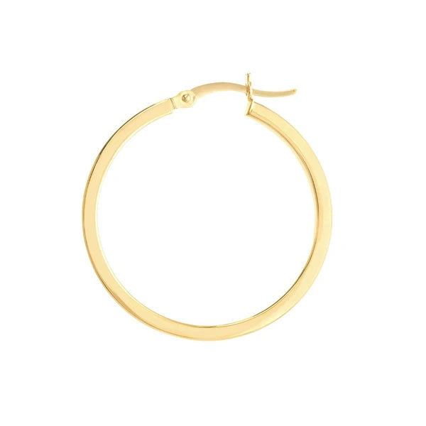 2 X 30mm Square Hoop Earrings