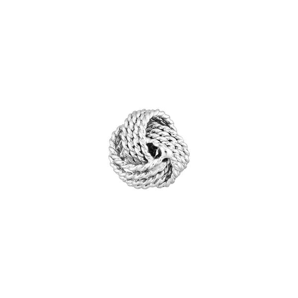 Small Twist-Edged Love Knot Earrings