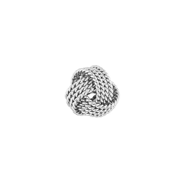 Twist-Edged Love Knot Earrings