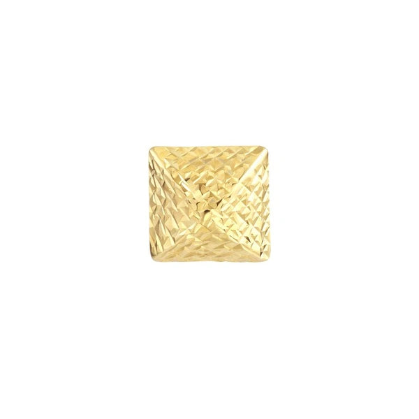 Textured Pyramid Stud Earrings on Post Back