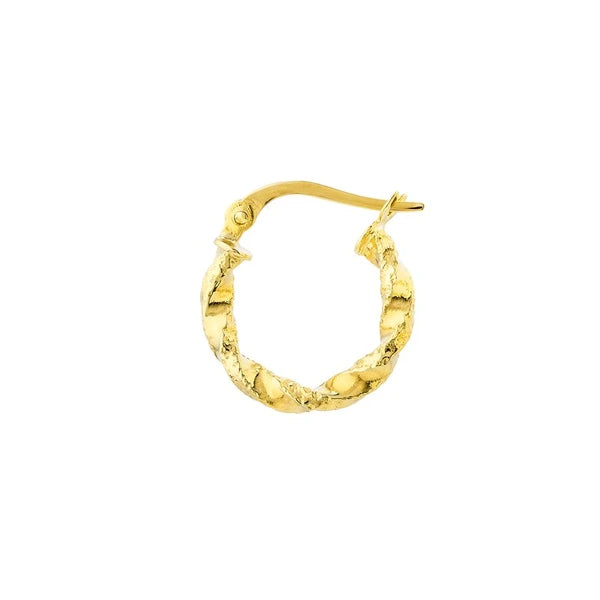 Twisted Mini Hoop Earrings