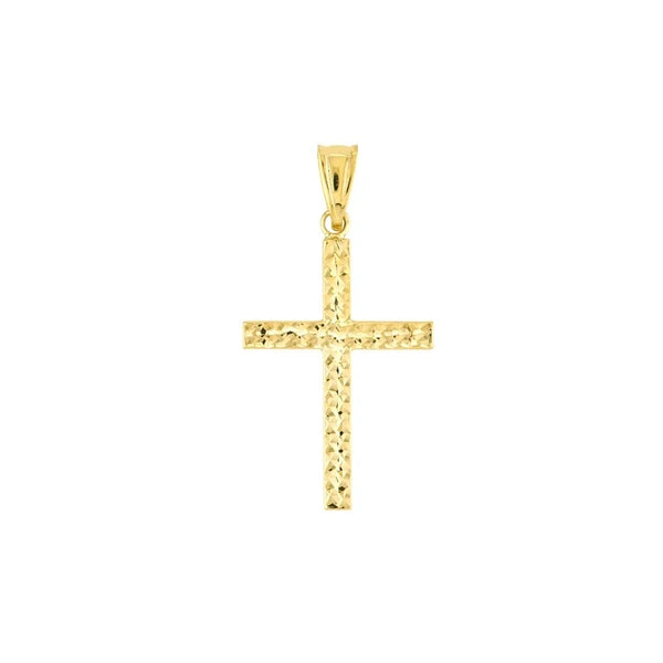 Reversible D/C and Polished Cross Pendant