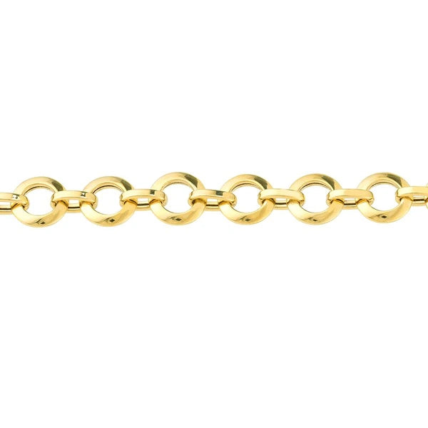 Puffed Round Link Bracelet