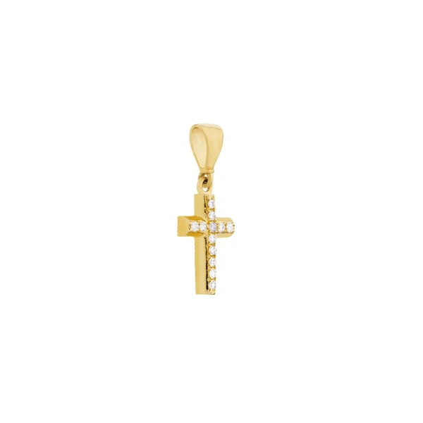 1/15tcw Diamond Mini Cross Pendant