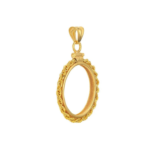 American Eagle 1/4 Oz Rope Screw Top Bezel