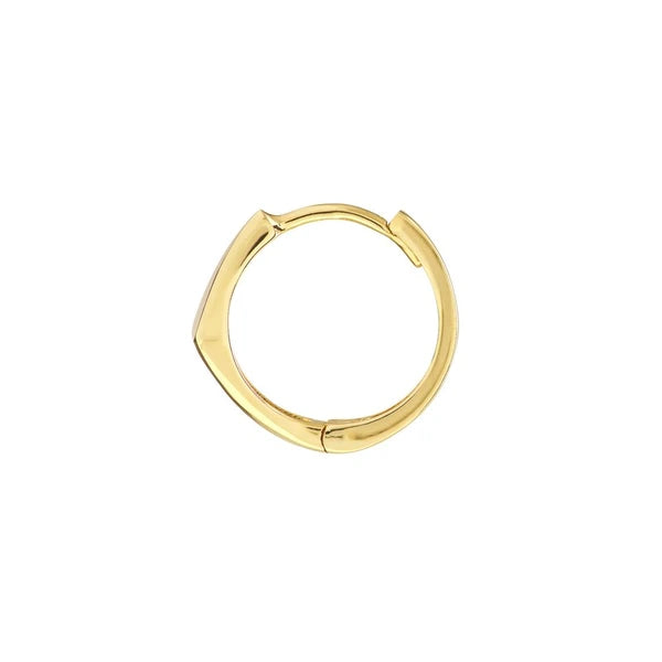 3D Triangle Hoop Earrings