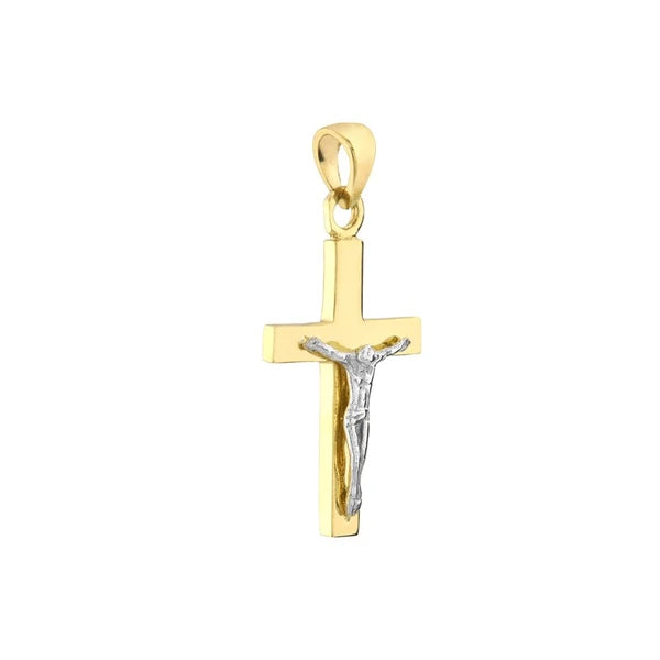 Two Tone Crusifix Pendant
