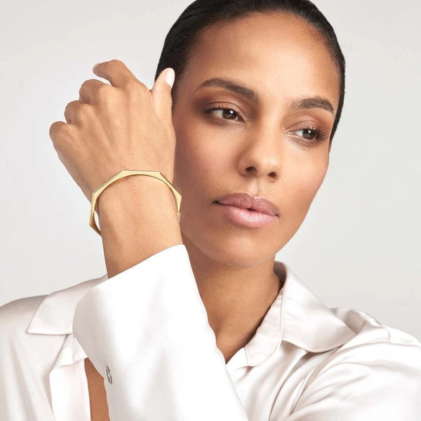 Geometric Octagon Bangle Bracelet