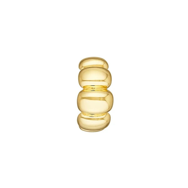 Puff Shrimp J-Hoop Earrings