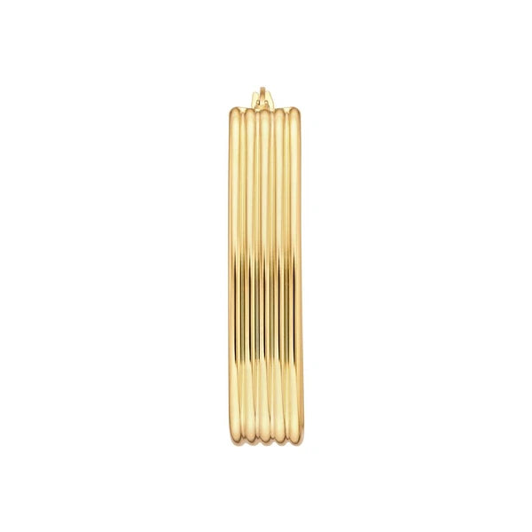 Long Ribbed Hoops