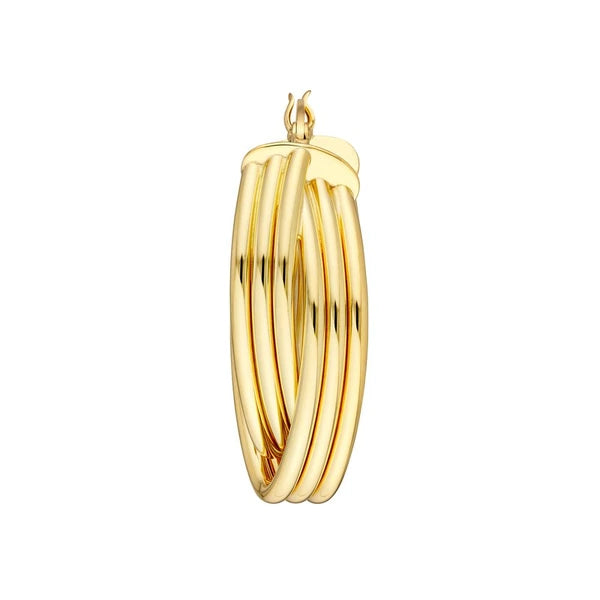 Multi Tube Knot Hoop Earrings