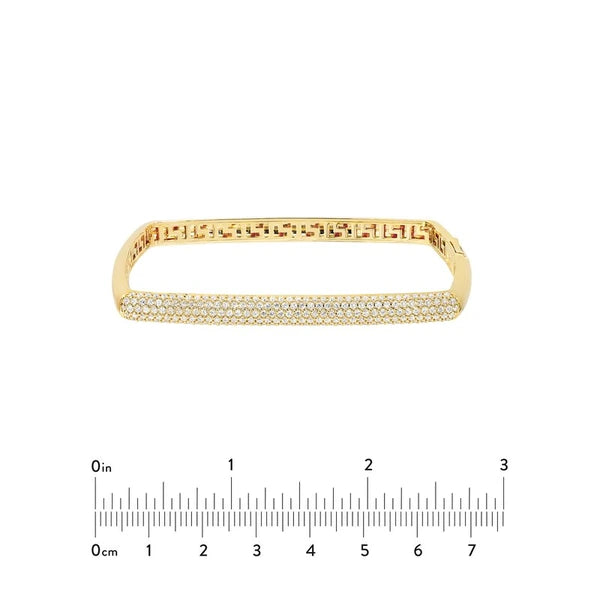 Pavé Diamond Square Bangle