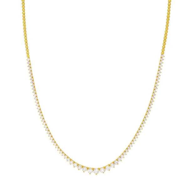 Diamond Graduated Tennis Necklace (5-1/4tcw)