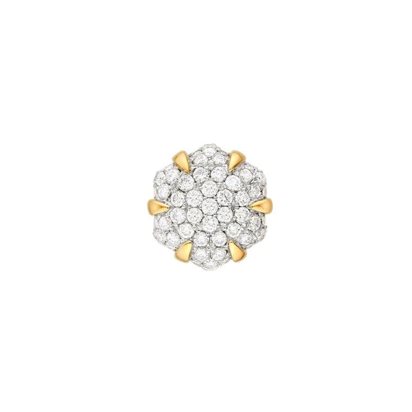 Diamond Pavé Hexagon Stud Earrings (1/2tcw)