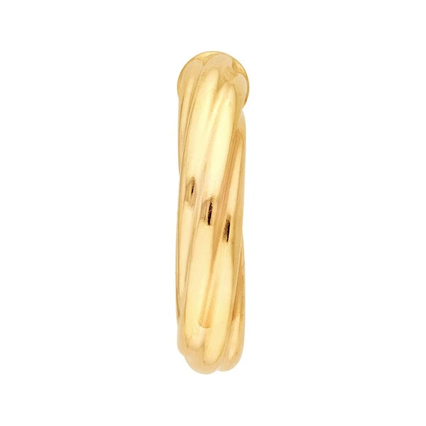 10mm ID Twisted Open Hoop Earrings