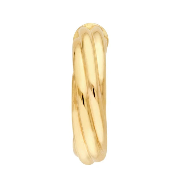 10mm ID Twisted Open Hoop Earring