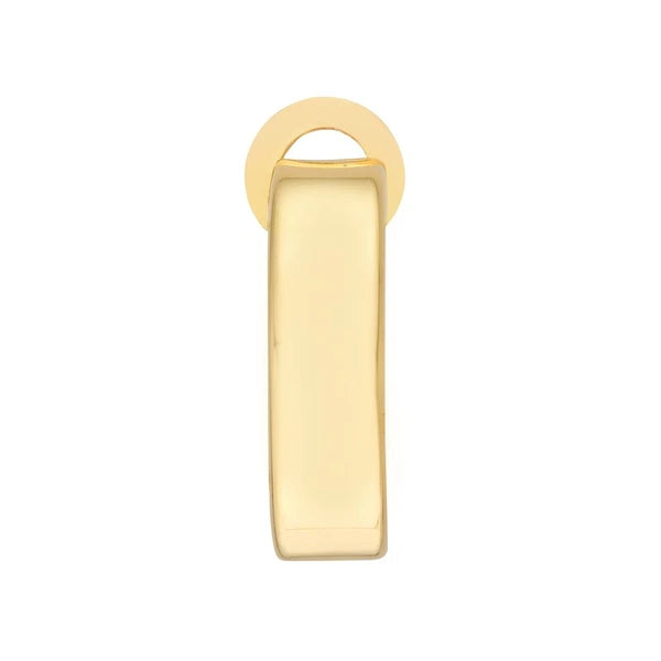 10mm Rectangle Tube Round Hoop Earrings