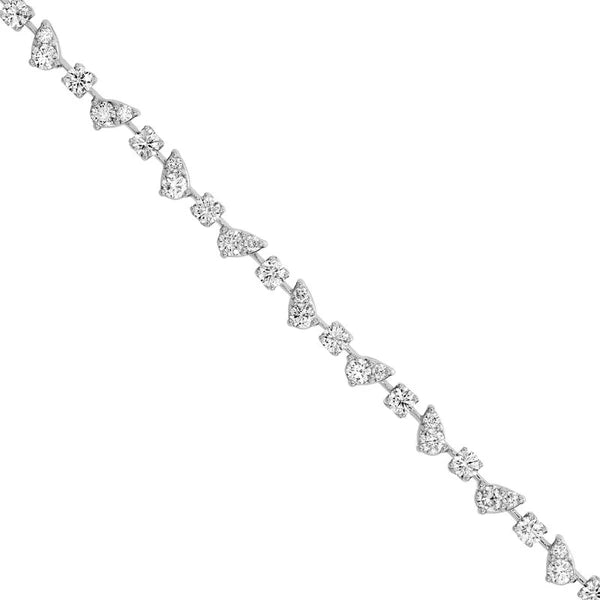 3-1/3tcw Multi Round Diamond Bracelet