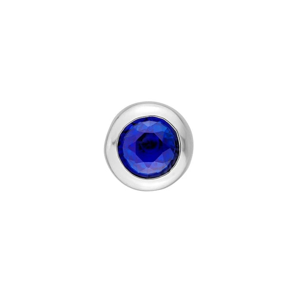 4mm Round Blue Sapphire Stud Earrings