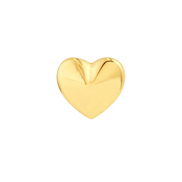 Faceted Heart Stud Earrings