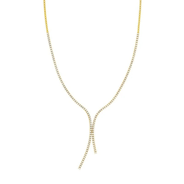 Round 4-7/8tcw Diamond Lariat Necklace