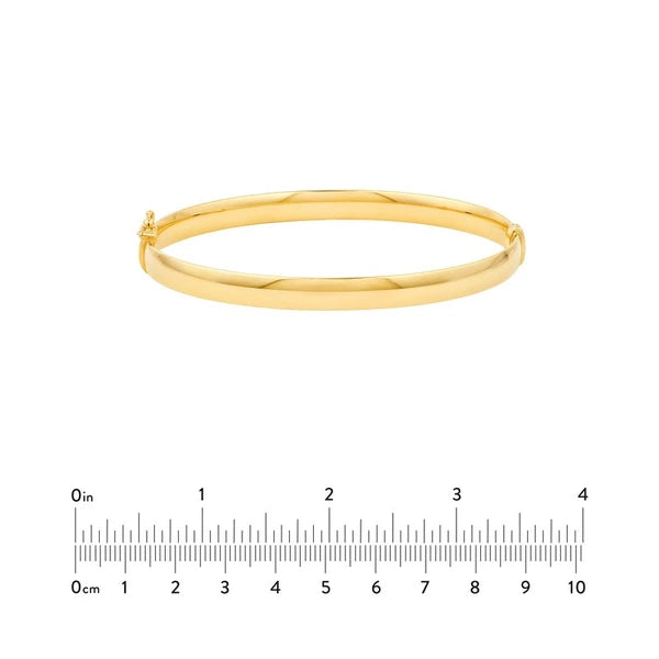 6mm Flat Oval Tube Bangle