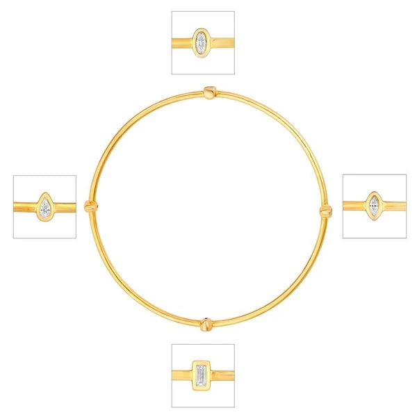 Melodie Bangle (Multi-Shape Diamond)