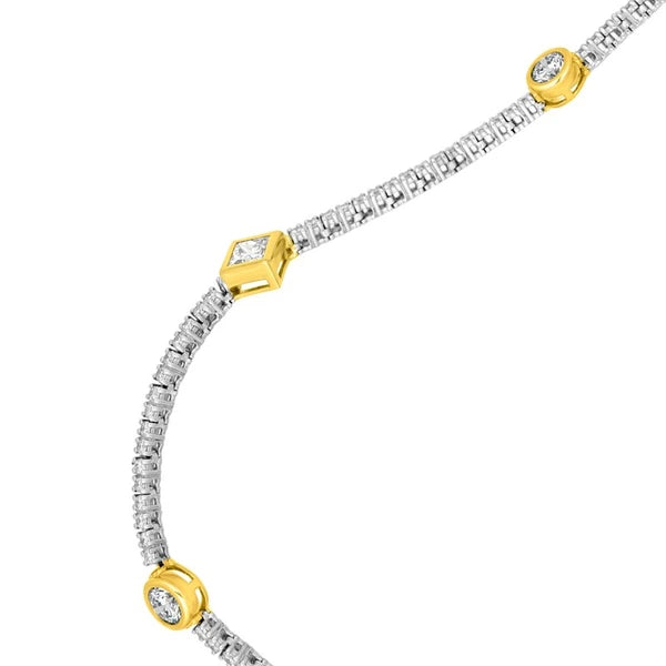 Multi Shape Multi Stone Diamond Necklace