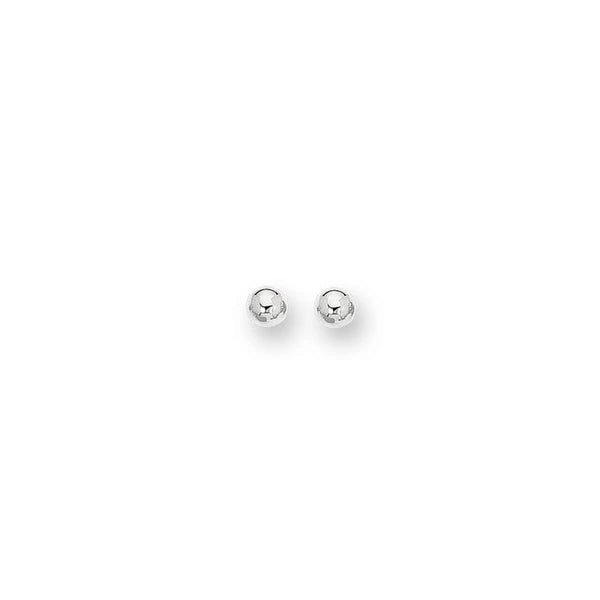 14K Gold Polished 7mm Post Earring
