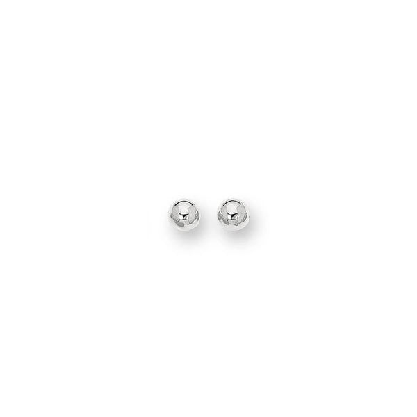 14K Gold Polished 8mm Post Earring