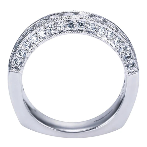 14K White Gold Matching Wedding Band