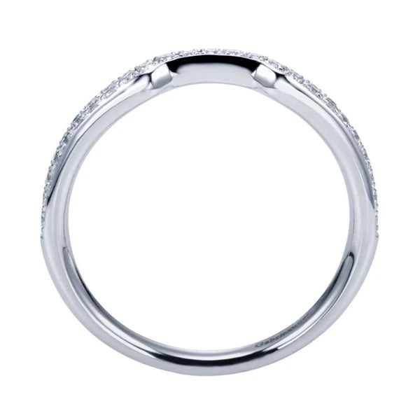14K White Gold Matching Wedding Band