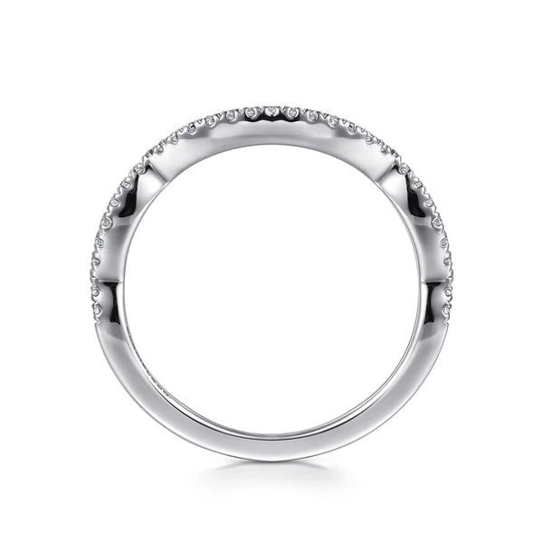 14K White Gold Matching Wedding Band