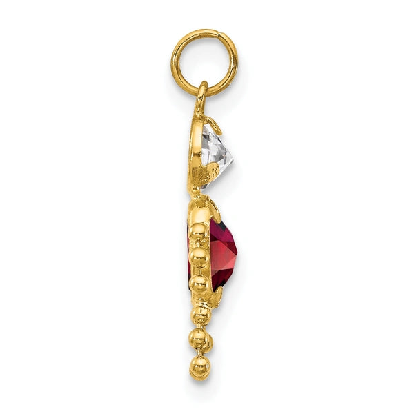 Birthstone Boy Charms