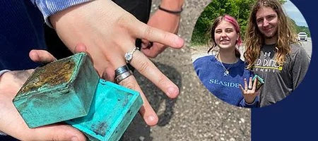 Man Proposes With Still-Warm Ring After Firefighters Salvage It From Scorched Car