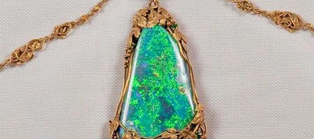 Famous for His Stained Glass, Louis Tiffany Designed This Opal Necklace in 1929