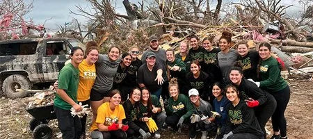 Softball Team Finds Diamond Ring Under Tornado Debris, Proposal Ensues