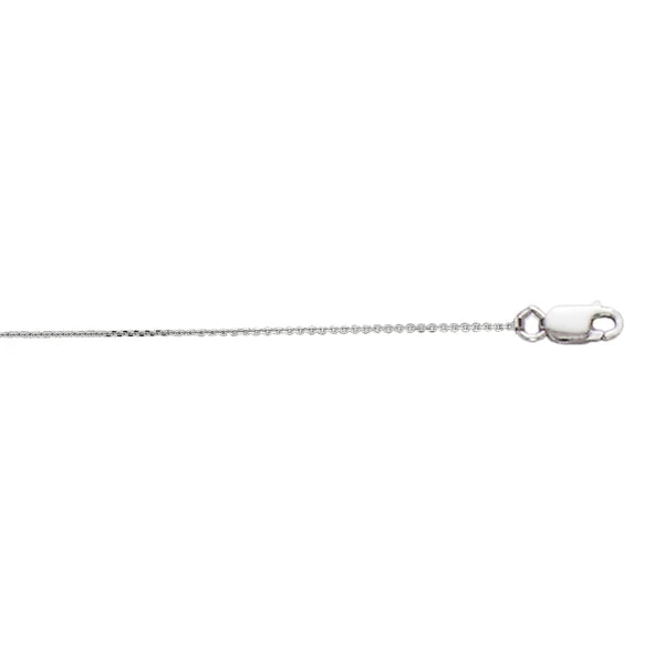 10K Gold 0.87mm Diamond Cut Cable Chain