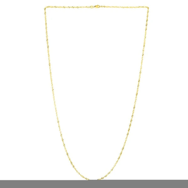 10K Gold 1.8mm Singapore Chain