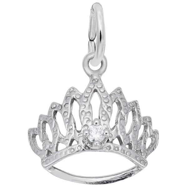 TIARA W/BIRTHSTONE-APR