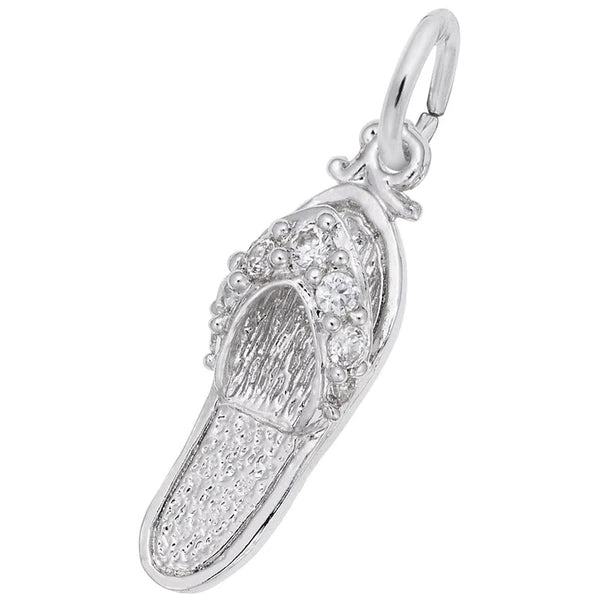 SANDAL - SYN WHITE CZ