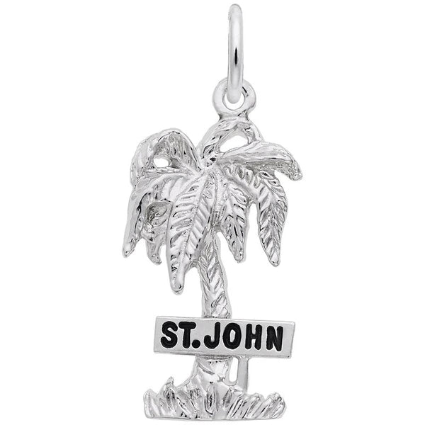 ST. JOHN PALM W/SIGN