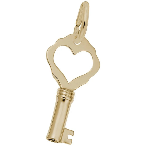 KEY W/HEART PLAIN