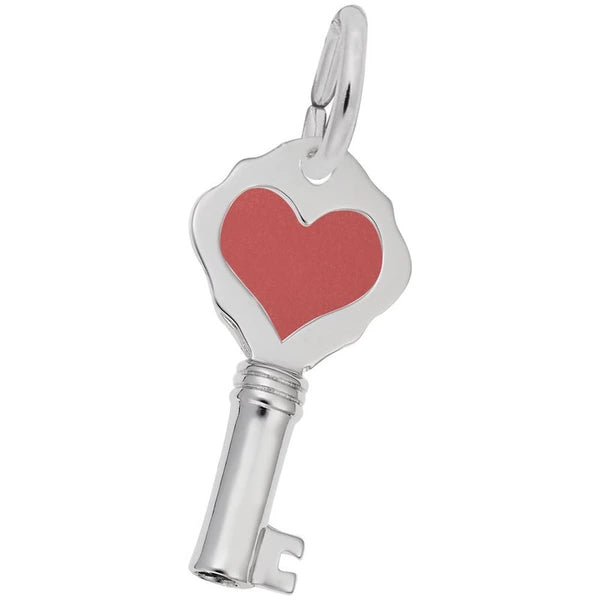 KEY W/RED HEART